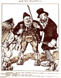 Bér Dezső – A Borsszem Jankó karikatúrája