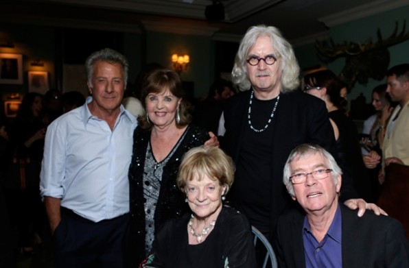 TORONTO, ON - SEPTEMBER 09:  (L-R) Actor/director Dustin Hoffman, actress Pauline Collins, atress Maggie Smith, actor Billy Connolly and actor Tom Courtenay attend The Weinstein Company film premiere party hosted by Grey Goose for "Quartet" at Soho House Toronto on September 9, 2012 in Toronto, Canada.  (Photo by Jeff Vespa/Getty Images)