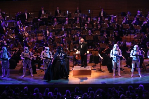 XX onstage at Los Angeles Philharmonic's Walt Disney Concert Hall Opening Night Gala on September 30, 2014 in Los Angeles, California.