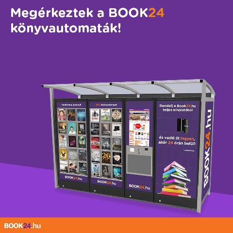 Könyvautomatákkal ünnepli szülinapját a Book24 webáruház