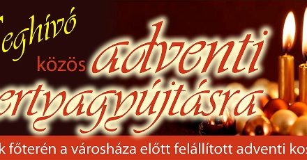 Az első adventi gyertya meggyújtása Kecskemét főterén