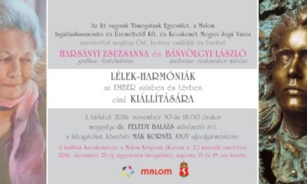 Lélekharmóniák – Harsányi Zsuzsanna és Bánvölgyi László kiállítása a Malomban