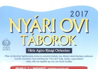 Nyári ovi Kecskeméten a Hírös Agóra Ifjúsági Otthonban