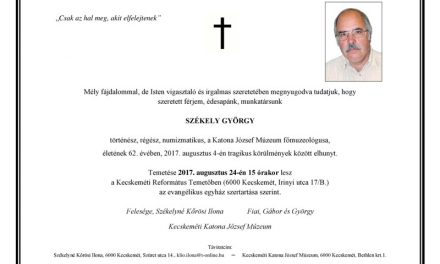 Végső búcsú Székely György muzeológustól