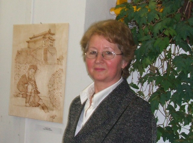Horváthné Vaskó Gabriella pirográfus, azaz képégető