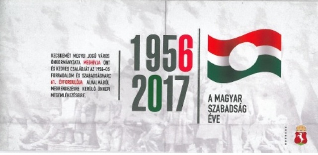 ’56-os rendezvények október 23-án Kecskeméten