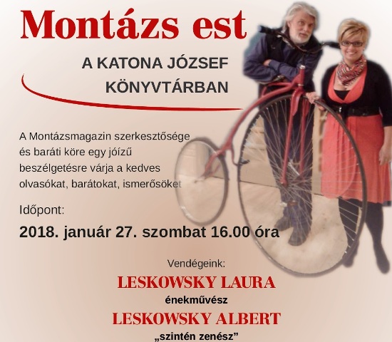 Leskowsky Laura és Albert a januári Montázs est vendégei