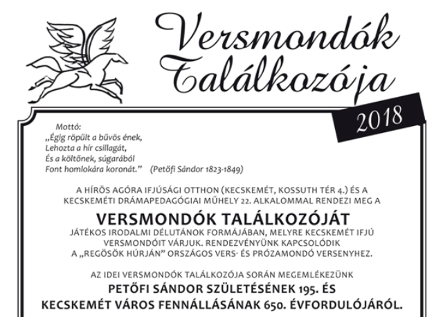 22. Versmondók találkozója Kecskeméten – Jelentkezz gyorsan!