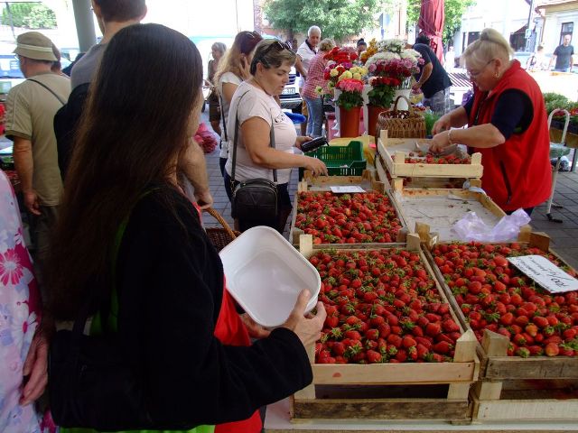 Még mindig a szamóca a sláger a kecskeméti piacon