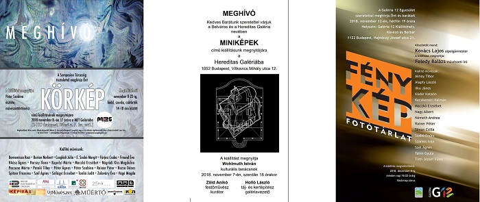 3 kiállítás ajánló – KörKÉP-MiniKÉPek-FényKÉP