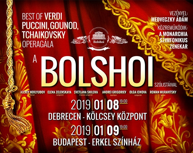 A világhírű moszkvai Bolsoj Színház szólistái Magyarországon