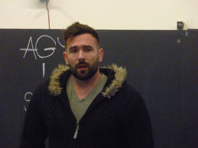 Csórics Balázs színész a Mátyás Király Általános Iskolában