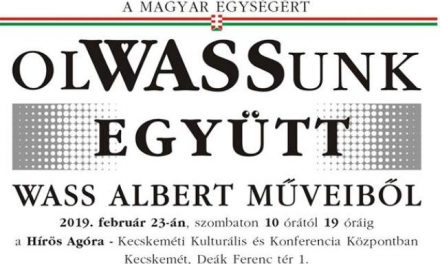 Hagyománnyá váló emlékezés Wass Albertre Kecskeméten