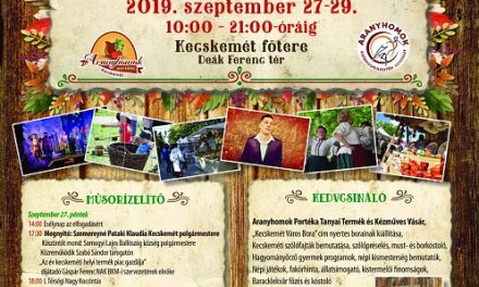 Térségi nagy koccintásra invitál a XI. Őszi Helyi Termék Ünnep