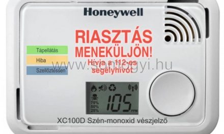 Mindig legyen a lakásban szén-monoxid érzékelő!
