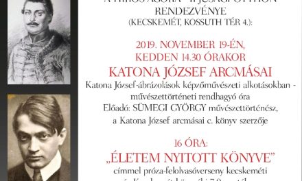 Művészettörténeti óra és felolvasóverseny a Katona Napokon