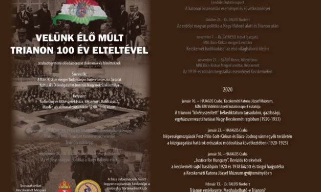 Velünk élő múlt – Folytatódik a múltismereti előadás-sorozat