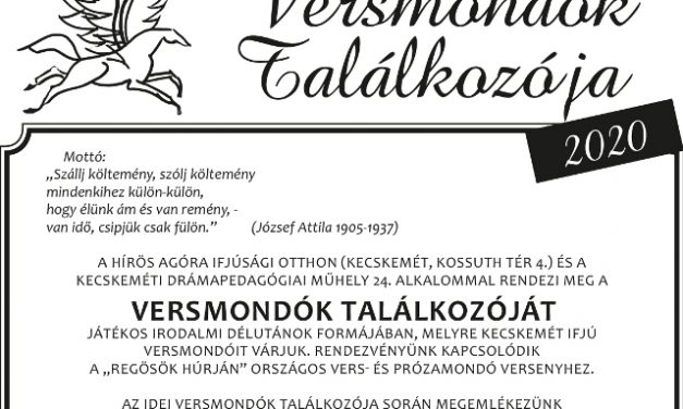 VERSMONDÓK TALÁLKOZÓJA – Nagy versmondás