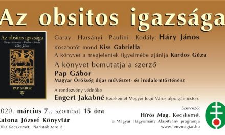 Pap Gábor: Az obsitos igazsága – Könyvbemutató
