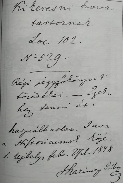 kazinczy gabor kezirasa