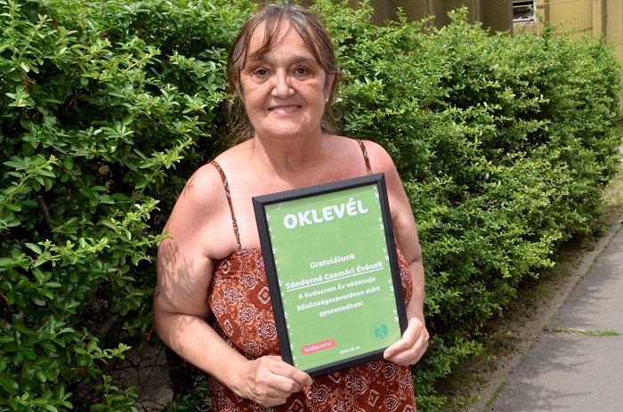 Sándorné Csamári Éva az év közönségdíjas védőnője