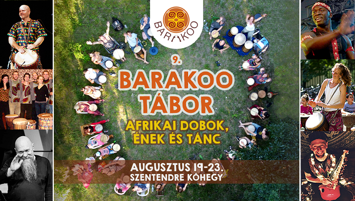 A Barakoo dobcsoport zenei tábora a Pilisben