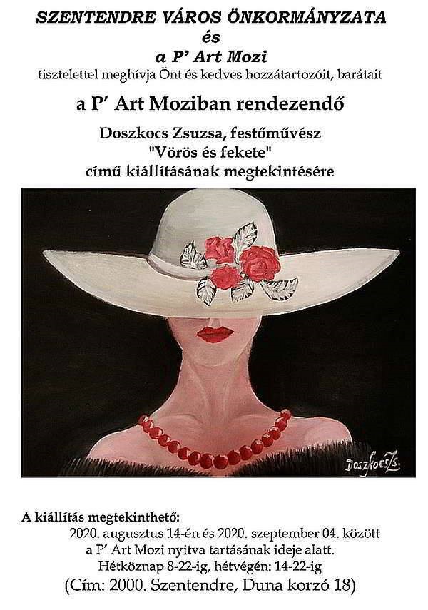 Vörös és fekete – Doszkocs Zsuzsa kiállítása Szentendrén