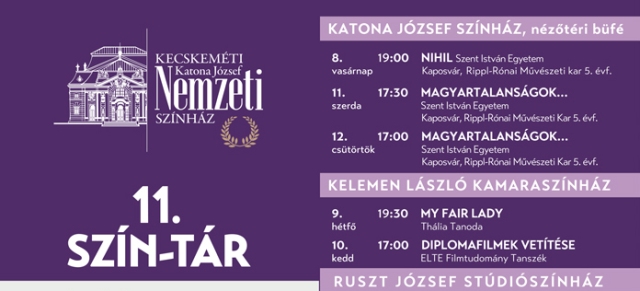 SZÍN-TÁR 11. – A kecskeméti színház szervezésében