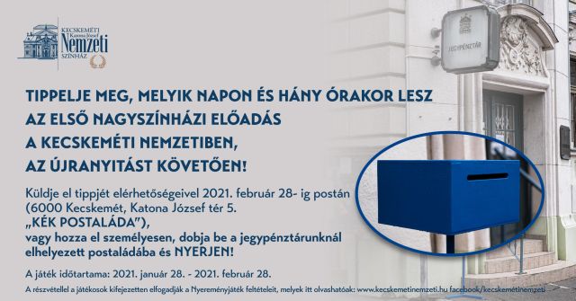 Különleges nyereményjátékot hirdet a kecskeméti színház