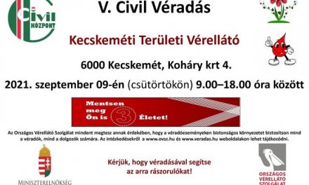 V. CIVIL VÉRADÁS – Újra civil összefogás!