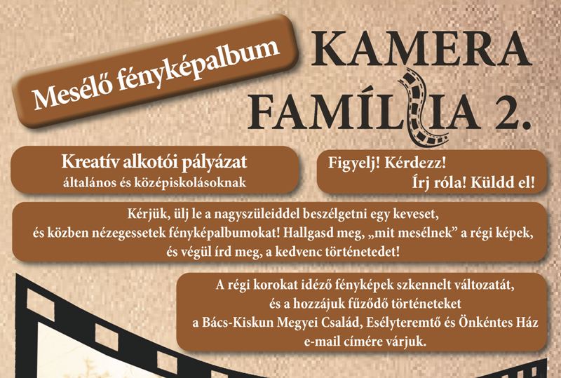 Mesélő fényképalbum – Pályázat diákoknak a családról