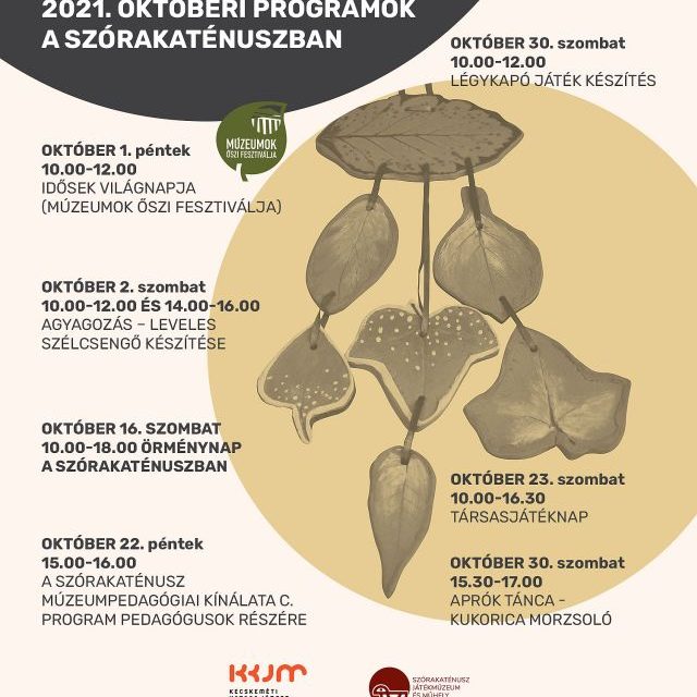 Októberi programok a Szórakaténuszban
