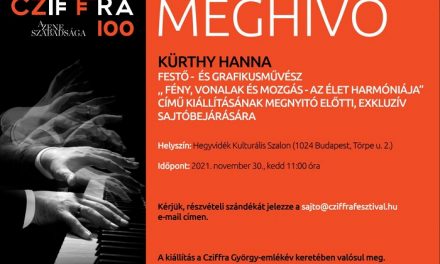 Kürthy Hanna kiállítása a Cziffra György-emlékév alkalmából