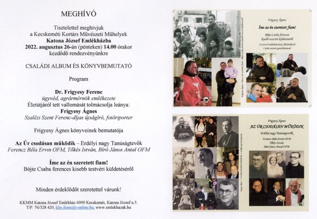 CSALÁDI ALBUM ÉS KÖNYVBEMUTATÓ