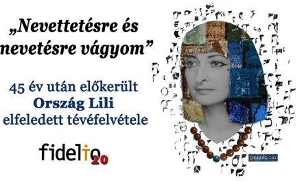Ország Lili elfeledett tévéfelvétele