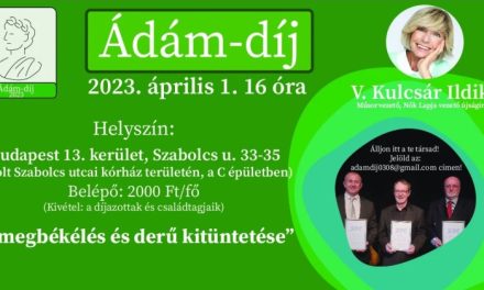 Ádám-díj átadó ünnepsége Budapesten