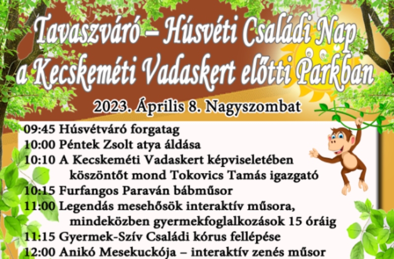 Húsvéti programok a Kecskeméti Vadaskertben