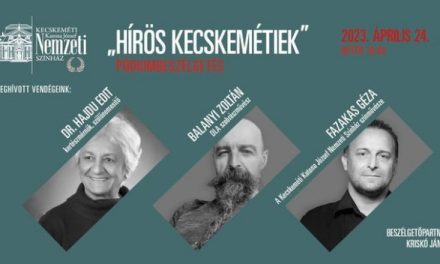 Ötödik pódiumbeszélgetés hírös kecskemétiekkel
