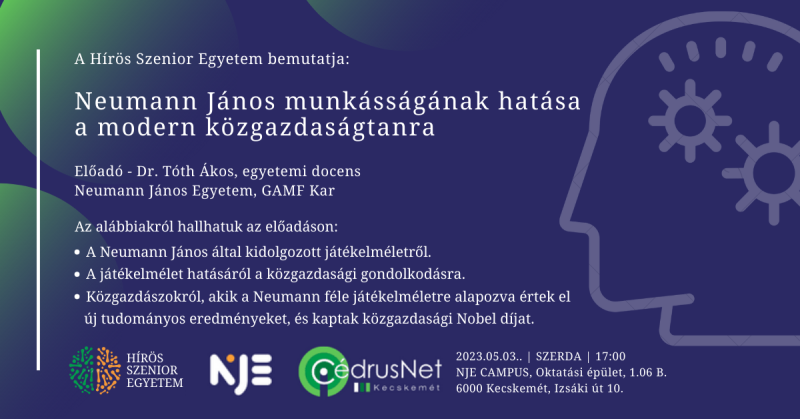 A Hírös Szenior Egyetem előadás sorozata