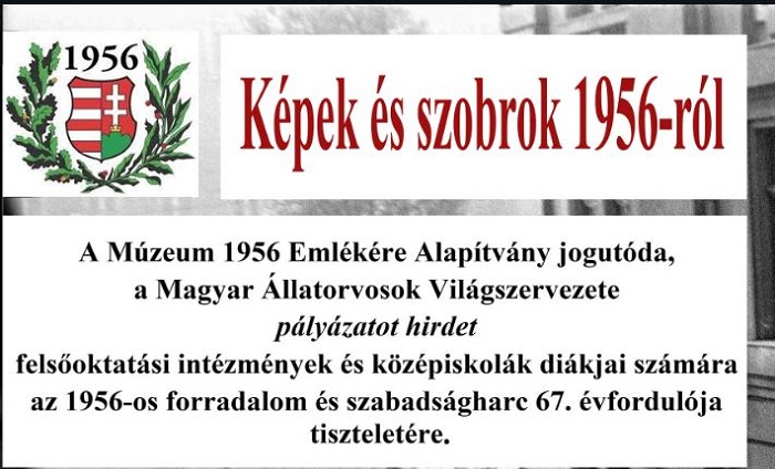 Képek, szobrok 1956-ról – PÁLYÁZAT diákok számára
