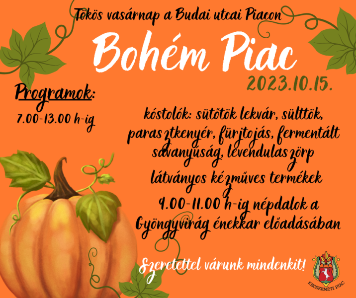 Az év utolsó Bohém Piaca a Budai utcában