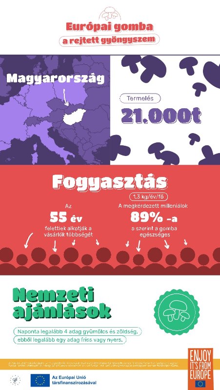 „Európai gomba, a rejtett gyöngyszem” Gombafogyasztást népszerűsítő kampány indult