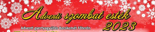 Adventi gyertyagyújtás Kecskemét főterén