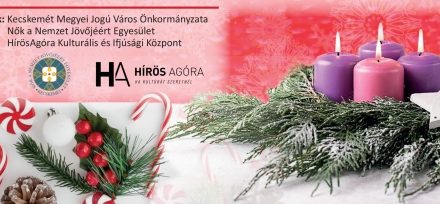 Adventi gyertyagyújtás Kecskemét főterén