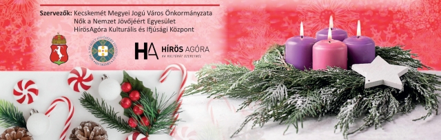 Adventi gyertyagyújtás Kecskemét főterén
