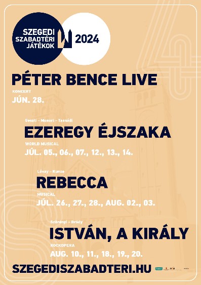 Ezeregy éjszaka 2024-ben is hatszor a Dóm téren!