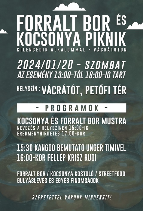 Vácrátóton keresik a legjobb kocsonyát!