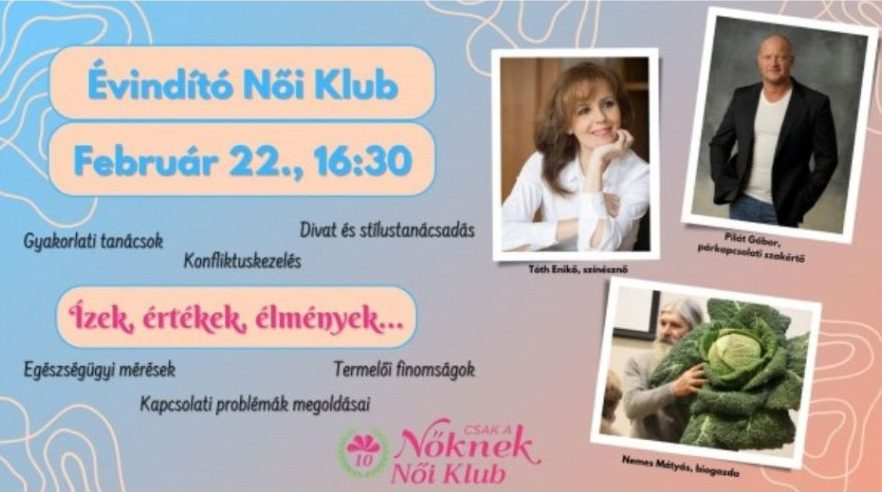 Csak a Nőknek Női Klub február 22-én
