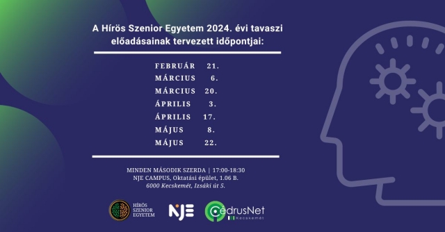 Vár a Hírös Szenior Egyetem tavaszi szemesztere