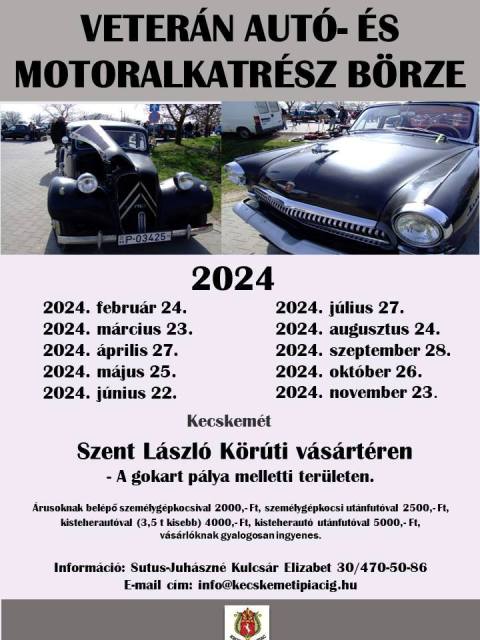 Veterán autók börzéje a Szent László körúton
